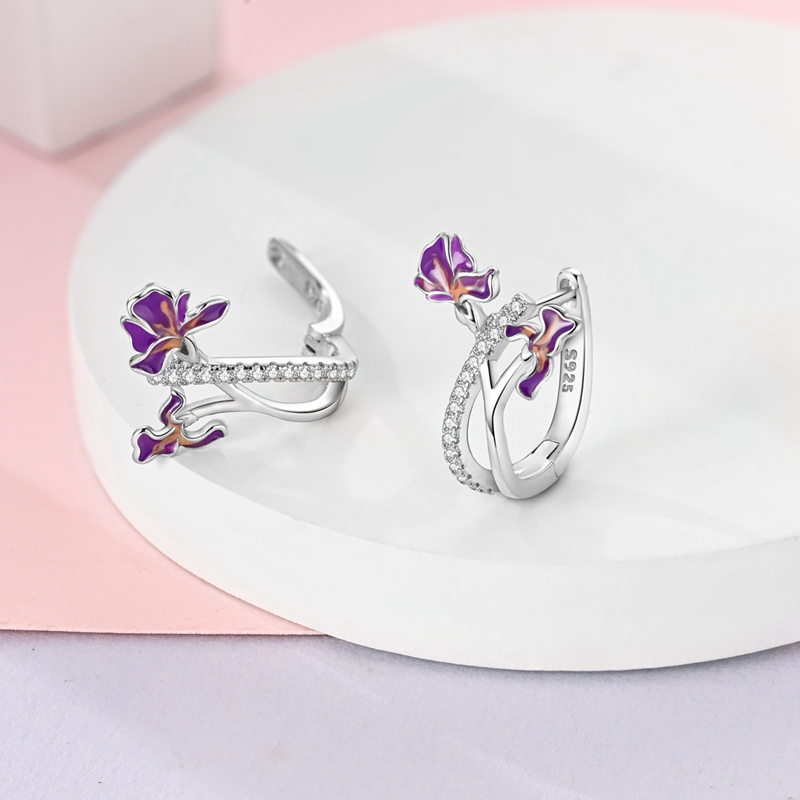 Women's S925 Hypoallergenic Classic Hoop Earrings, Elegant Design